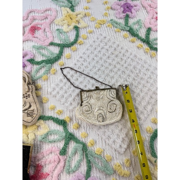 Vintage Beaded Handbags Lot of 3 Evening Clutch Purses Sequin Shell Style 1950 - Picture 5 of 10